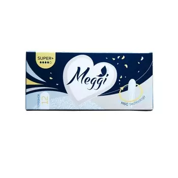 Тампоны гигиенические Meggi Super+, 4 капли, 16 шт