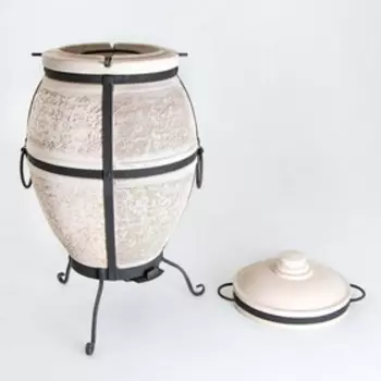 Тандыр "Теза" большой, переносной, h- 56 см, d- 112 см, 8 шампуров