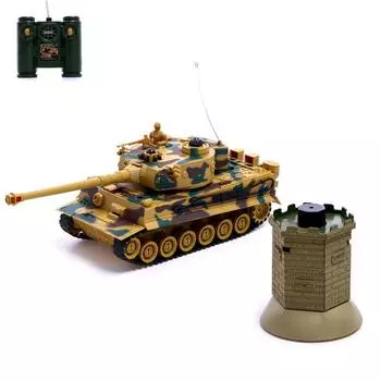 Танк радиоуправляемый «Армия», с бункером, работает от аккумулятора