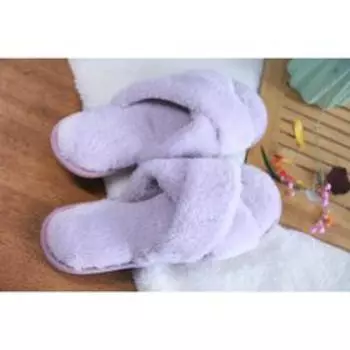 Тапочки №2 женские, размер 38-39, цвет фиолетовый