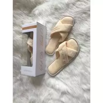 Тапочки №5 женские, размер L, цвет молоко