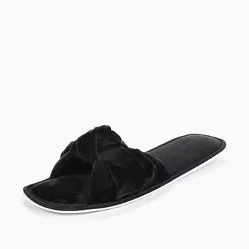 Тапочки №6 женские, размер 36.5, цвет чёрный