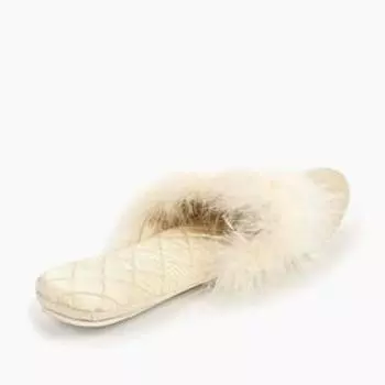 Тапочки №9 женские, размер 37, цвет кремовый