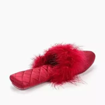 Тапочки №9 женские, размер 35.5, цвет бордовый