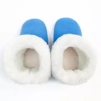 Тапочки детские, цвет голубой, размер 34