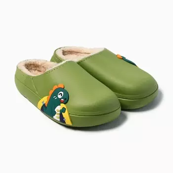 Тапочки детские размер 28-29, зеленый