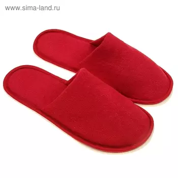 Тапочки мужские, цвет бордовый, размер 42-45