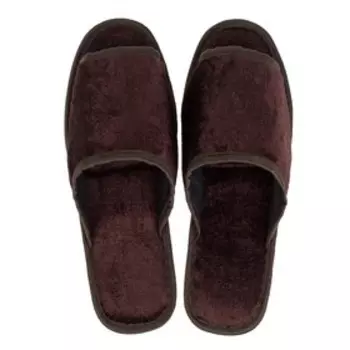 Тапочки мужские, цвет коричневый, размер 44-45