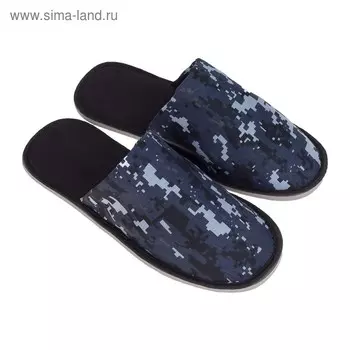 Тапочки мужские, цвет синий, размер 42-43