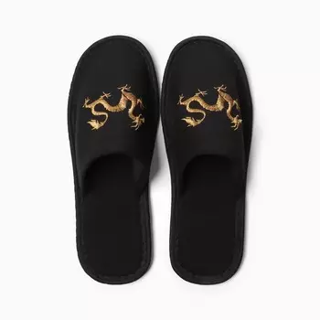 Тапочки мужские Дракон, р.40, черный