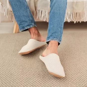 Тапочки мужские, ECO размер 42-43, цвет бежевая полоска