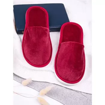 Тапочки женские Amaro home , размер 39-41, цвет бордовый