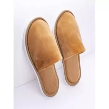 Тапочки женские Amaro home , размер 39-41, цвет песочный