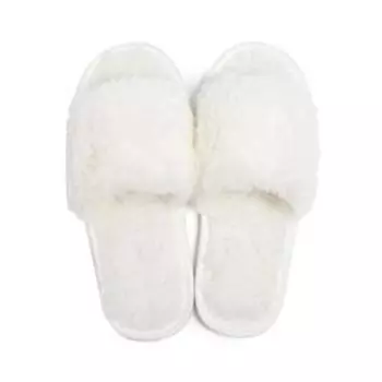 Тапочки женские, цвет белый, размер 35