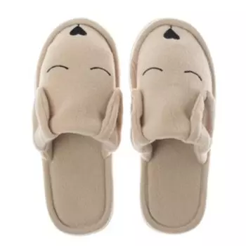 Тапочки женские цвет бежевый, размер 38