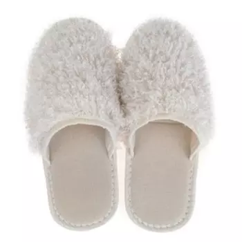 Тапочки женские цвет бежевый, размер 40