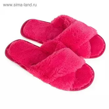Тапочки женские цвет малина, размер 36-37