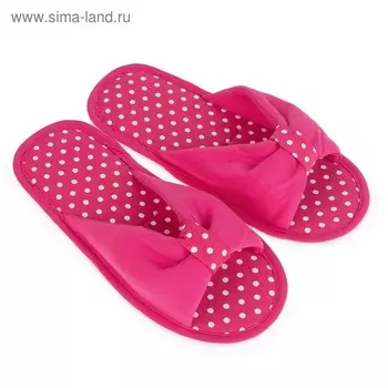 Тапочки женские цвет малина, размер 40