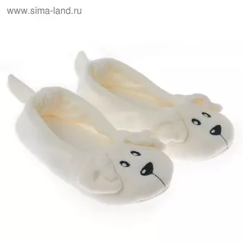 Тапочки женские цвет молочный, размер 36