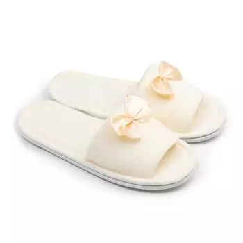 Тапочки женские цвет молочный, размер 40