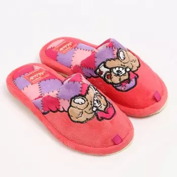 Тапочки женские, цвет розовый МИКС, размер 37