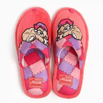 Тапочки женские, цвет розовый МИКС, размер 39