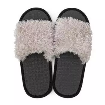 Тапочки женские цвет серый, размер 35