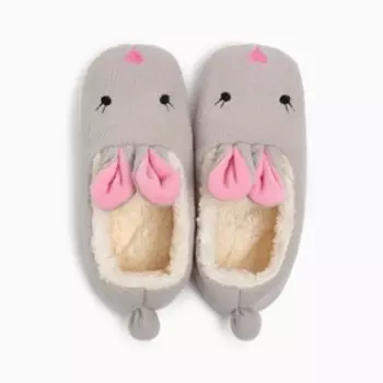 Тапочки женские, цвет серый, размер 37