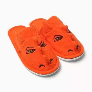 Тапочки женские закрытые Дракон, размер 36, оранжевые