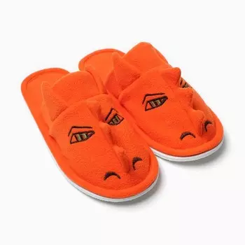 Тапочки женские закрытые Дракон, размер 37, оранжевые