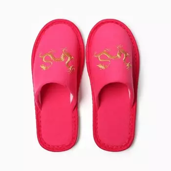 Тапочки женские Дракон, р.38, розовый