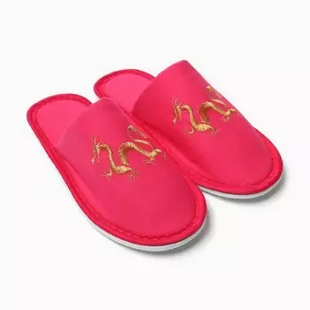 Тапочки женские Дракон, р.39, розовый