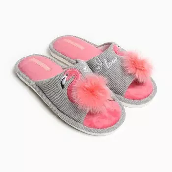 Тапочки женские открытые, размер 36/37