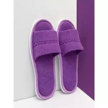 Тапочки женские открытый нос, размер 39-41, цвет фиолетовый