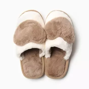 Тапочки женские размер 38-39, цвет бежевый