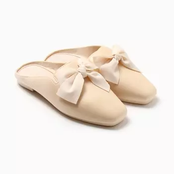 Тапочки женские, размер 38-39, цвет молочный