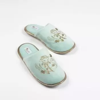Тапочки женские, размер 38, цвет аква