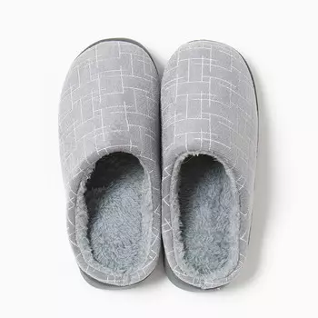 Тапочки женские размер 40-41, цвет серый