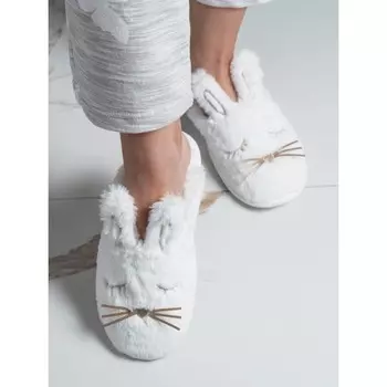 Тапочки женские, размер 40, цвет белый