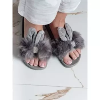 Тапочки женские, размер 40, цвет серый