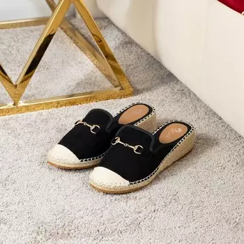 Тапочки женские, размер 41, цвет черный