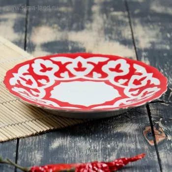 Тарелка 160 код 1003 Пахта красная 16см