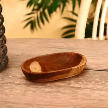 Тарелка, 17113 см, тиковое дерево