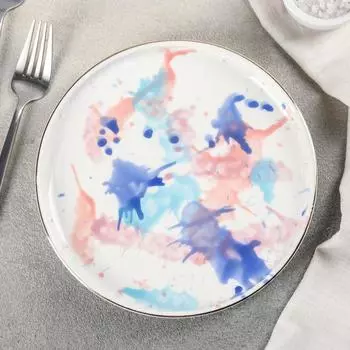 Тарелка керамическая «Акварель», d=20 см