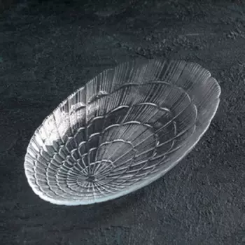 Блюдо сервировочное Paabahe Atlantis, 14,724 см, стекло, прозрачное