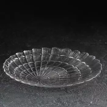 Блюдо сервировочное Paabahe Atlantis, d=19 см, стекло, прозрачное