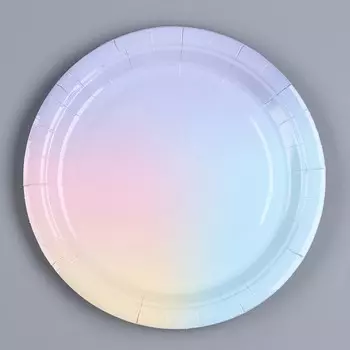 Тарелка бумажная «Градиент», набор 6 шт.