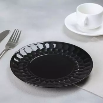 Тарелка «Чёрная», Ø 20 см