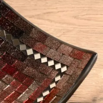 Тарелка декоративная 20х20х5 см, керамика