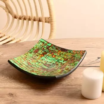 Тарелка декоративная 20х20х5 см, керамика